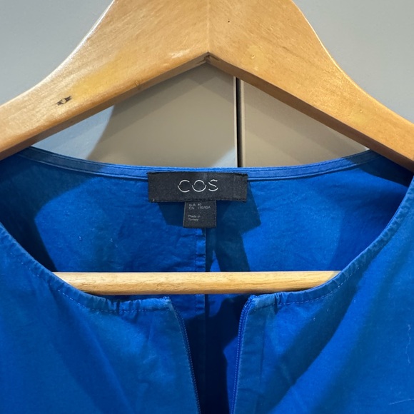 COS Blue Sleeveless Halter Maxi Sundress - Picture 2 of 4